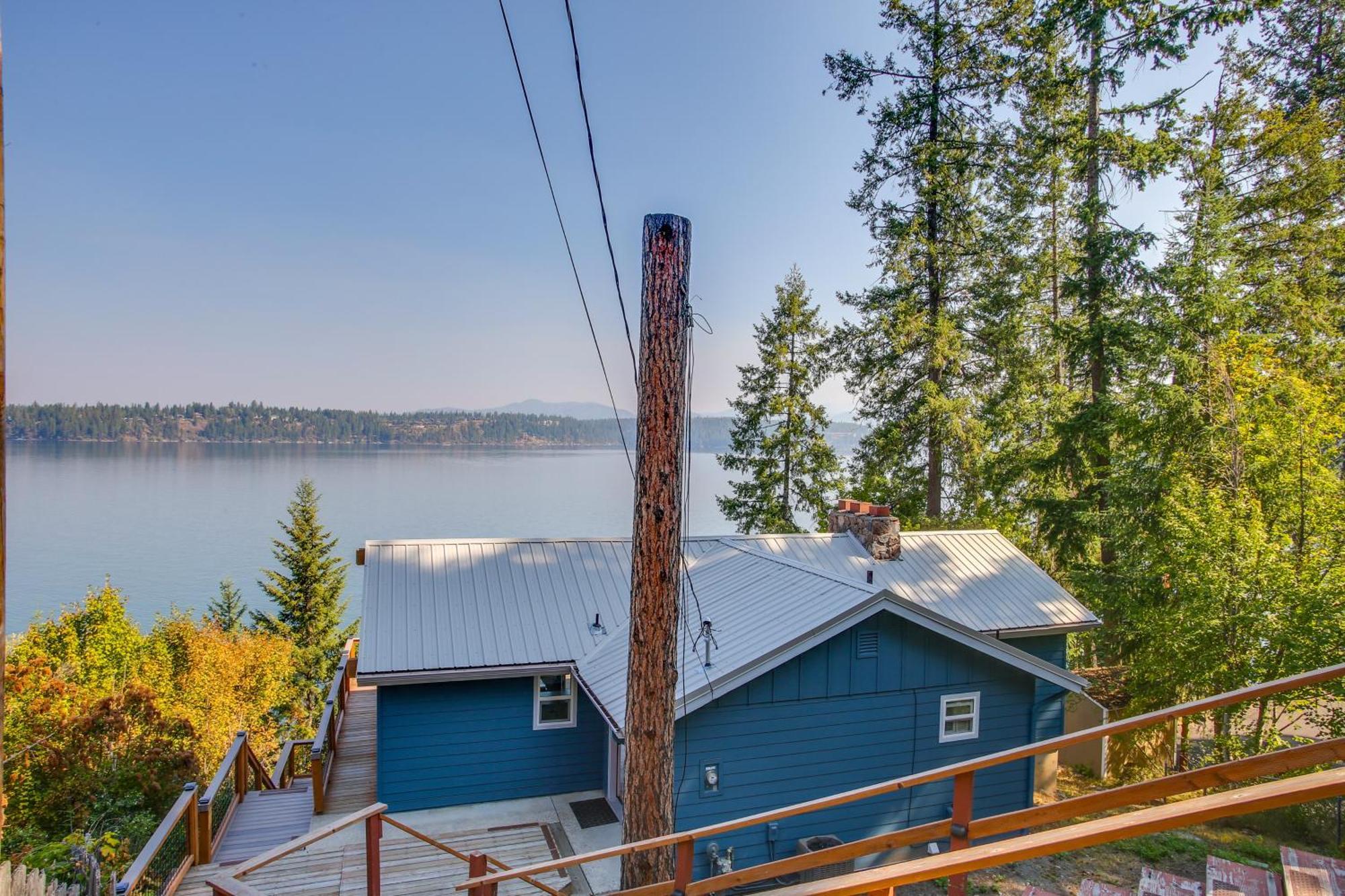 Hillside Home With Dock About 8 Mi To Coeur Dalene! Hayden Lake 외부 사진