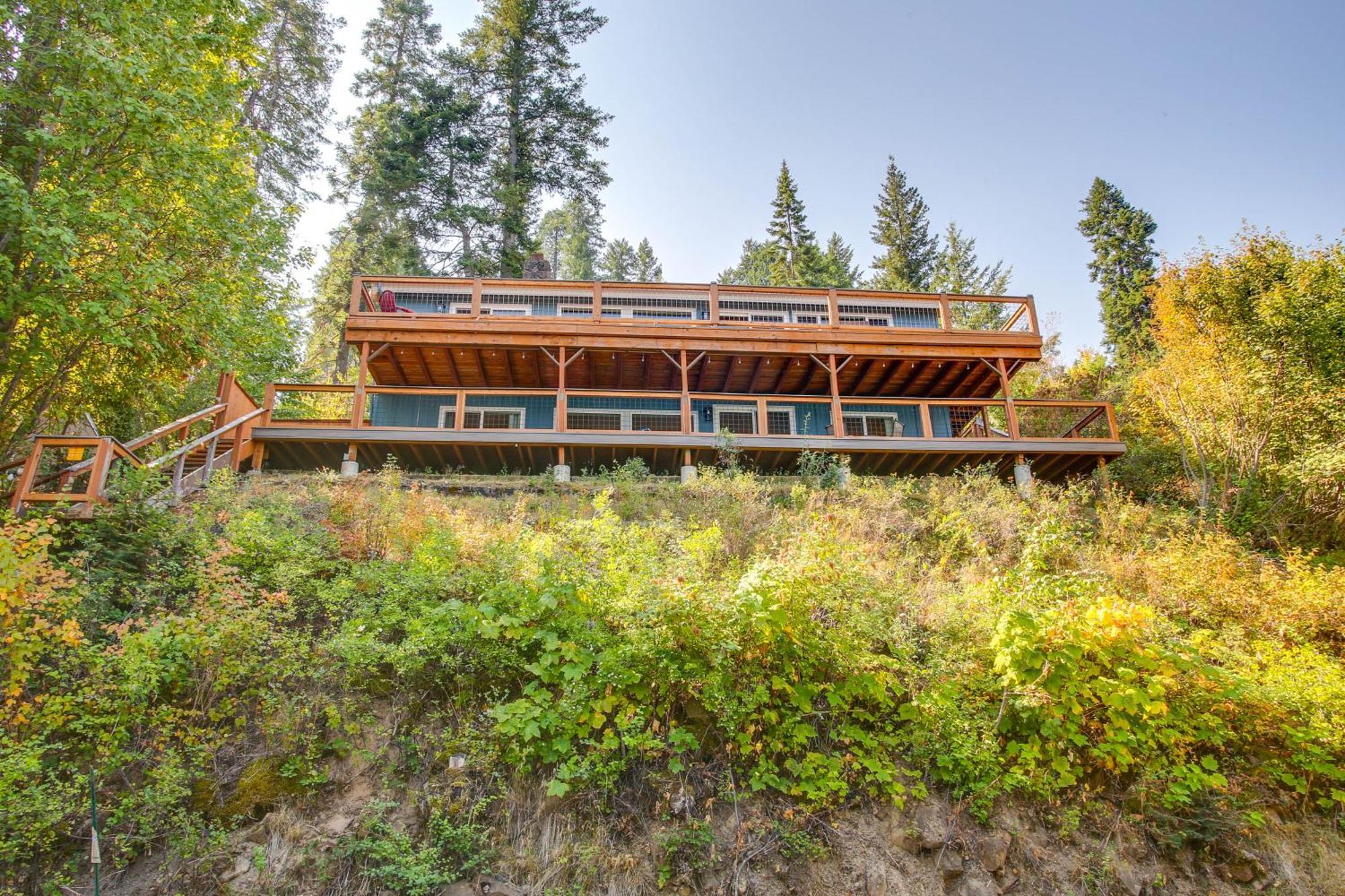 Hillside Home With Dock About 8 Mi To Coeur Dalene! Hayden Lake 외부 사진